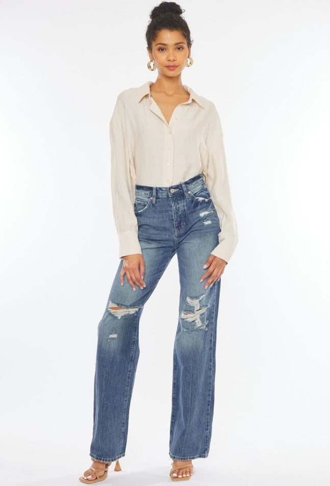 Lydia Ultra High Rise 90's Flare Jeans