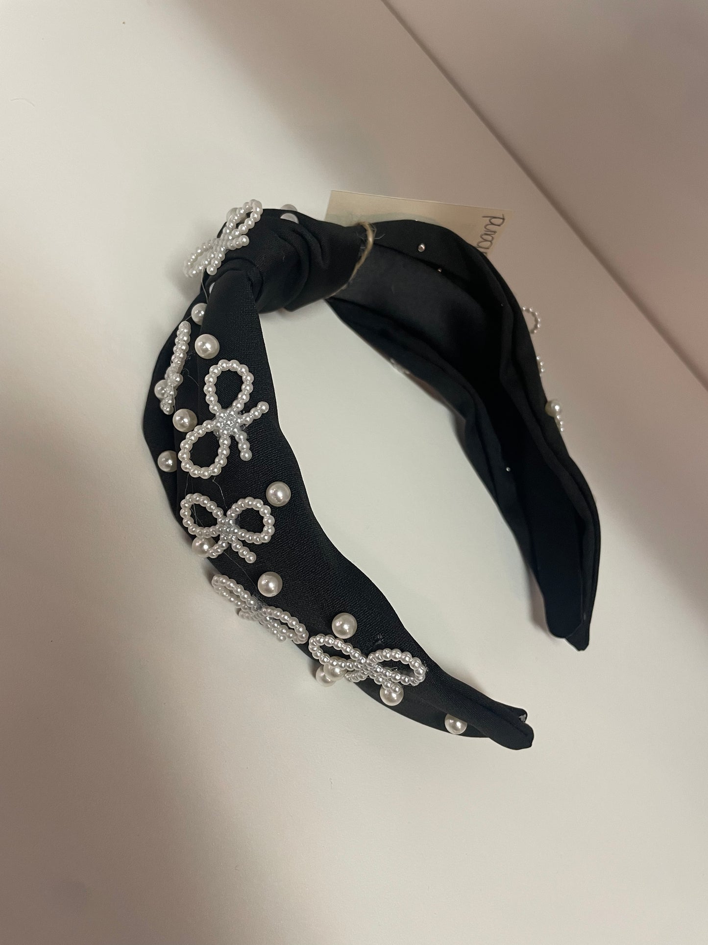 Black Bow Headband