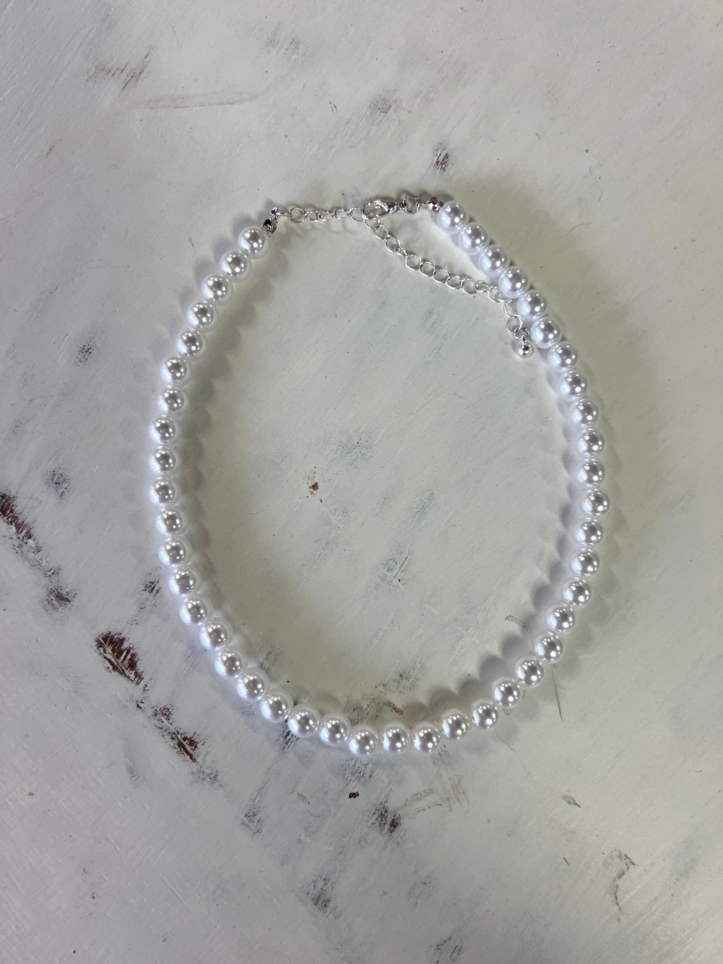 White Pearl Kids Necklace