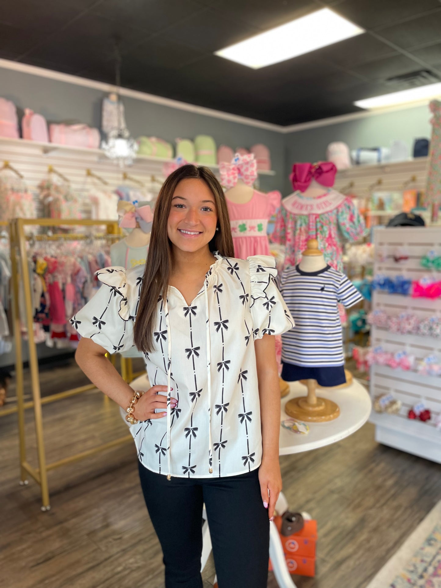 Bow Ruffle Top