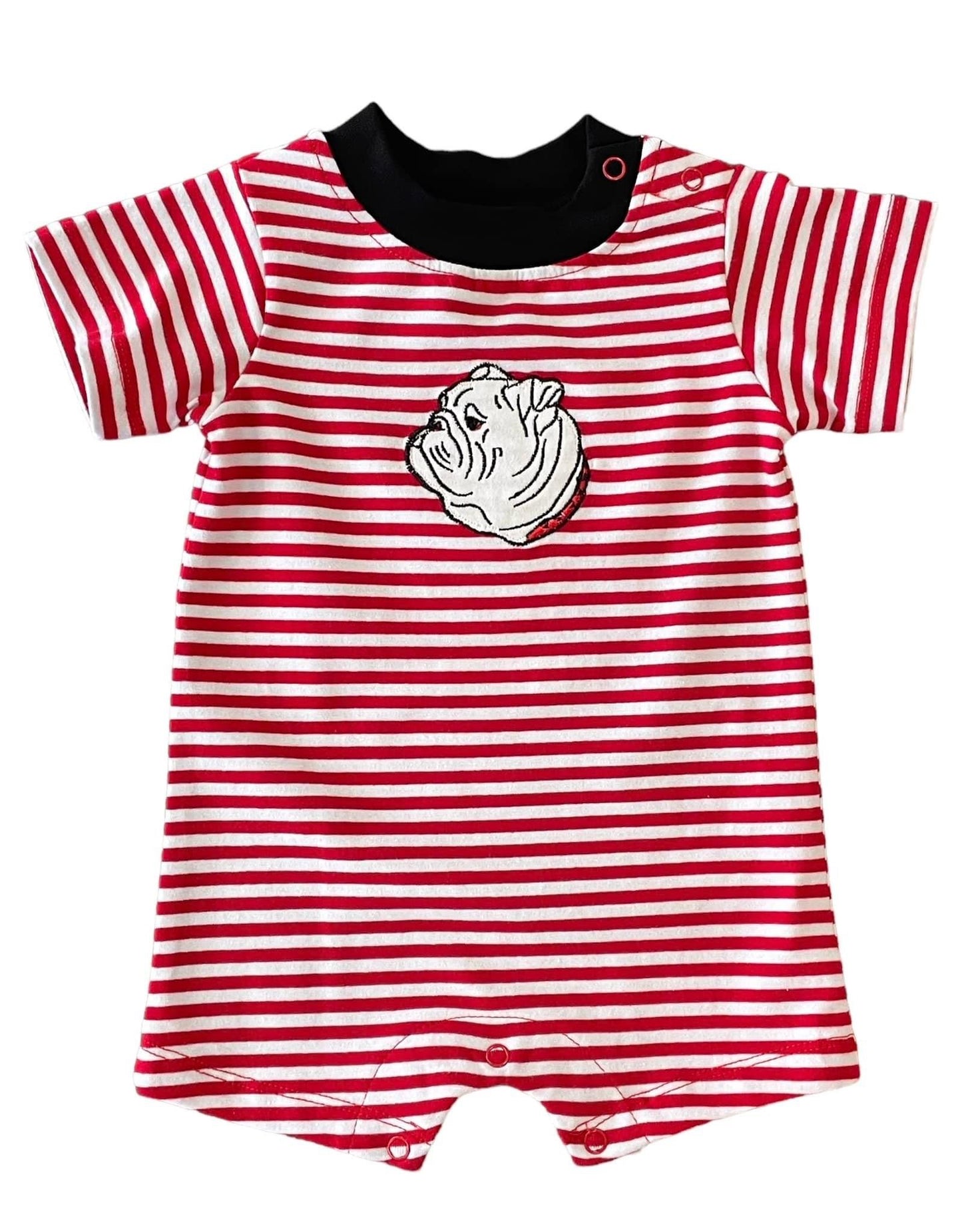 Stripe Bulldog Romper