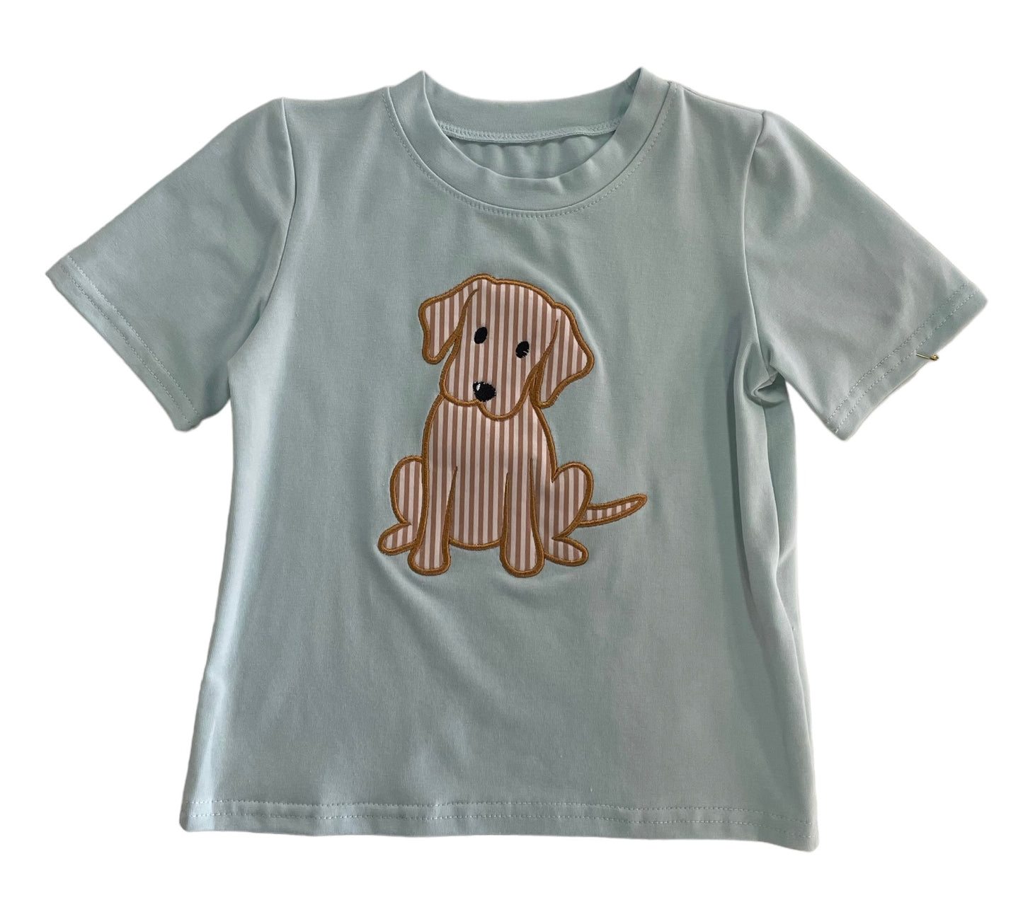 Green Stripe Dog Top