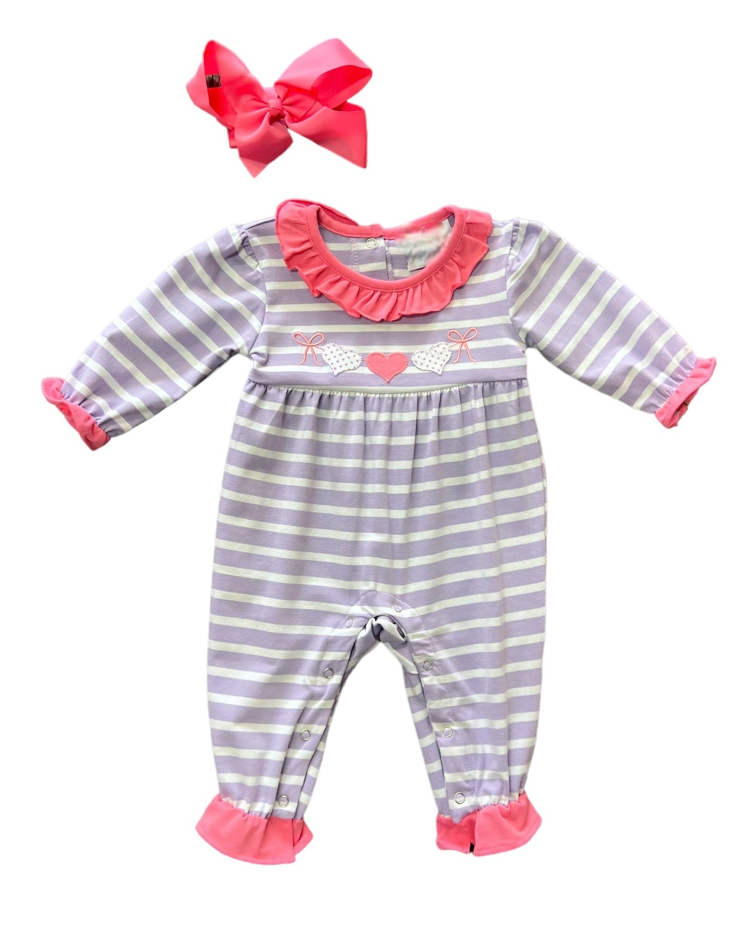Heart Banner Romper