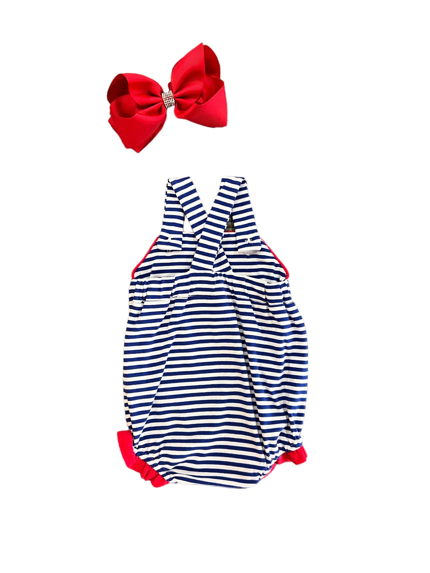 Baseball Ruffle Sunsuit