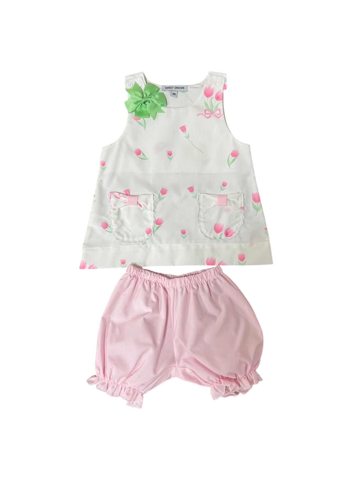 Tulip Print Bloomer Set