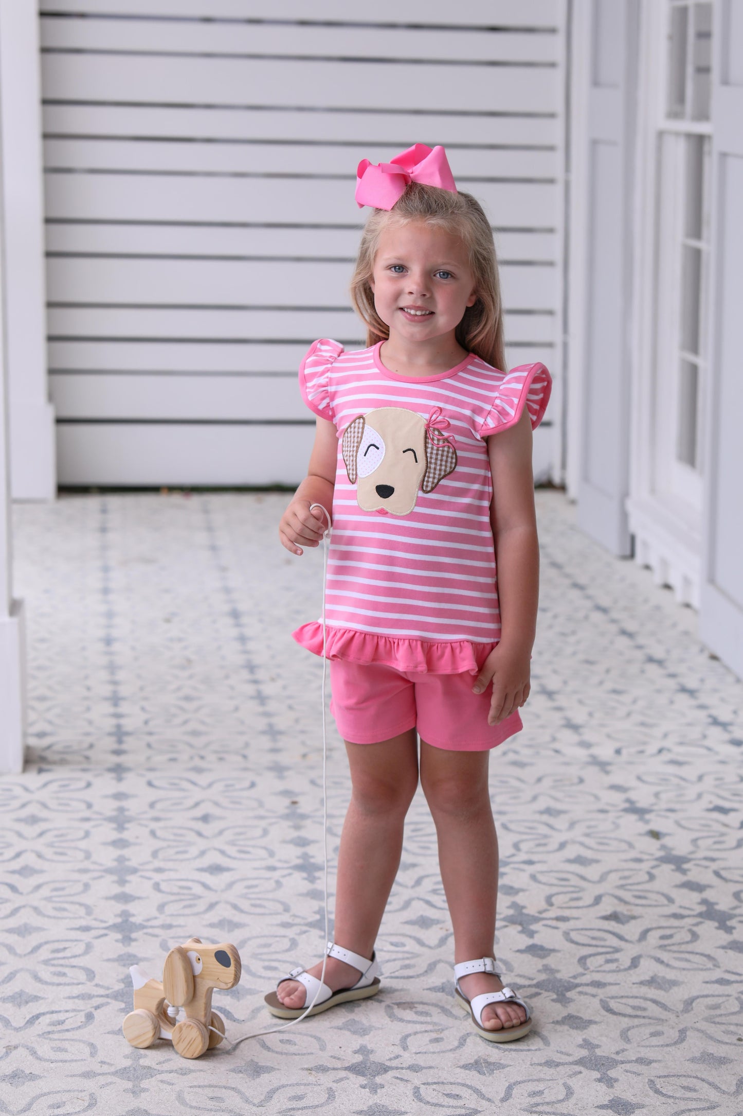 Puppy Flutter Short Set