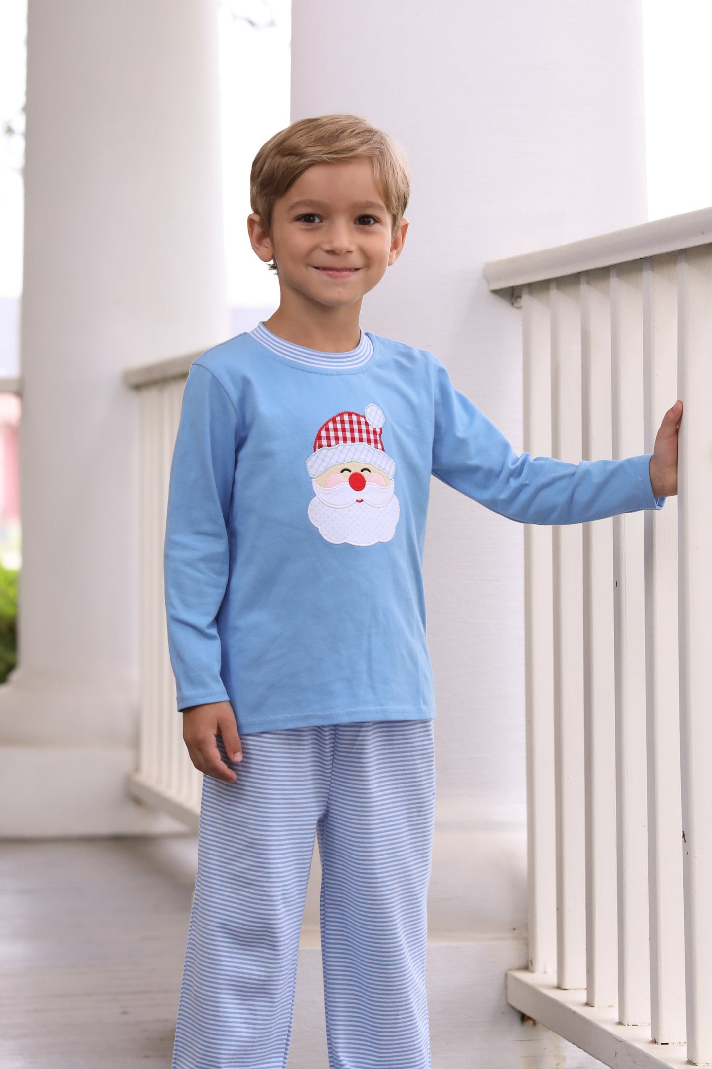 Santa Blue Pants Set
