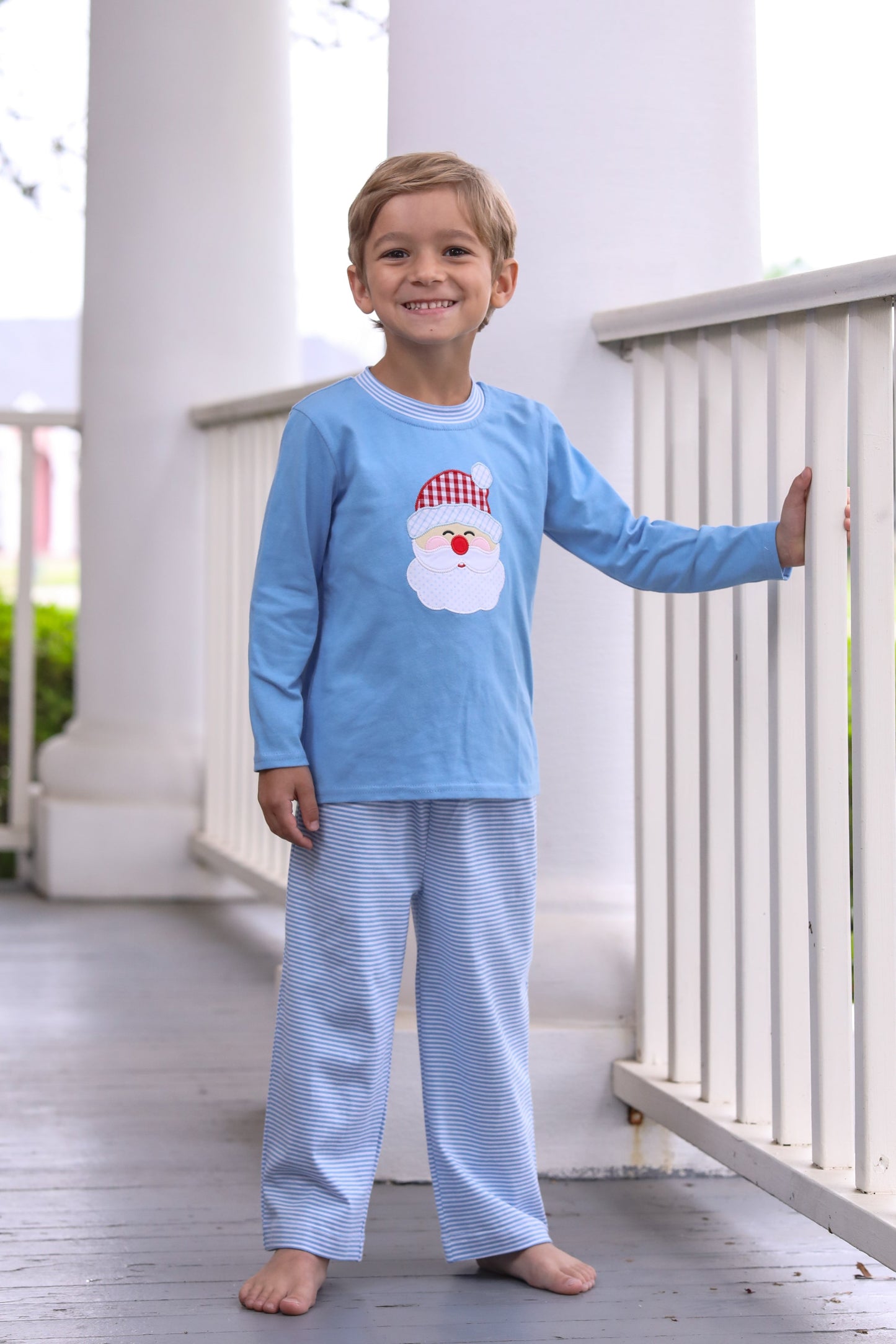 Santa Blue Pants Set