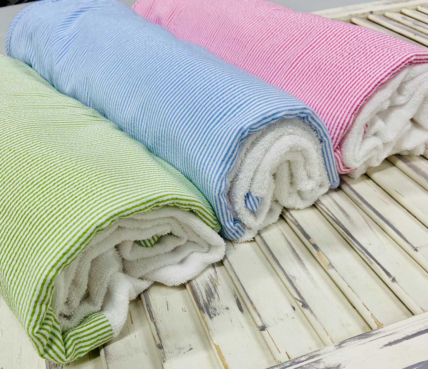 Beach/Bath Seersucker Towel