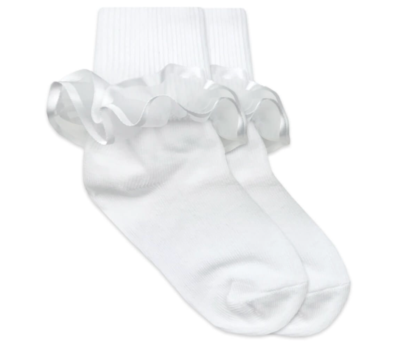 Frilly White Lace Socks
