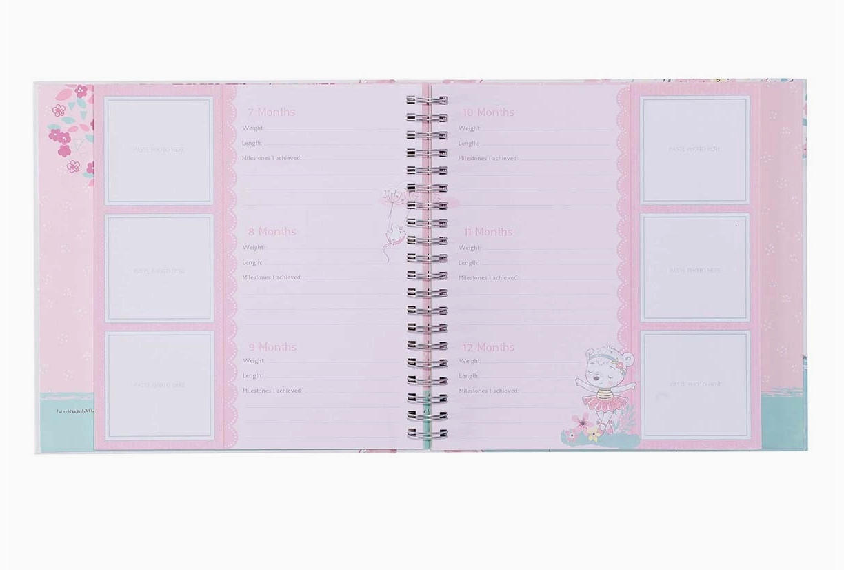 First Year Baby Girl Memory Book