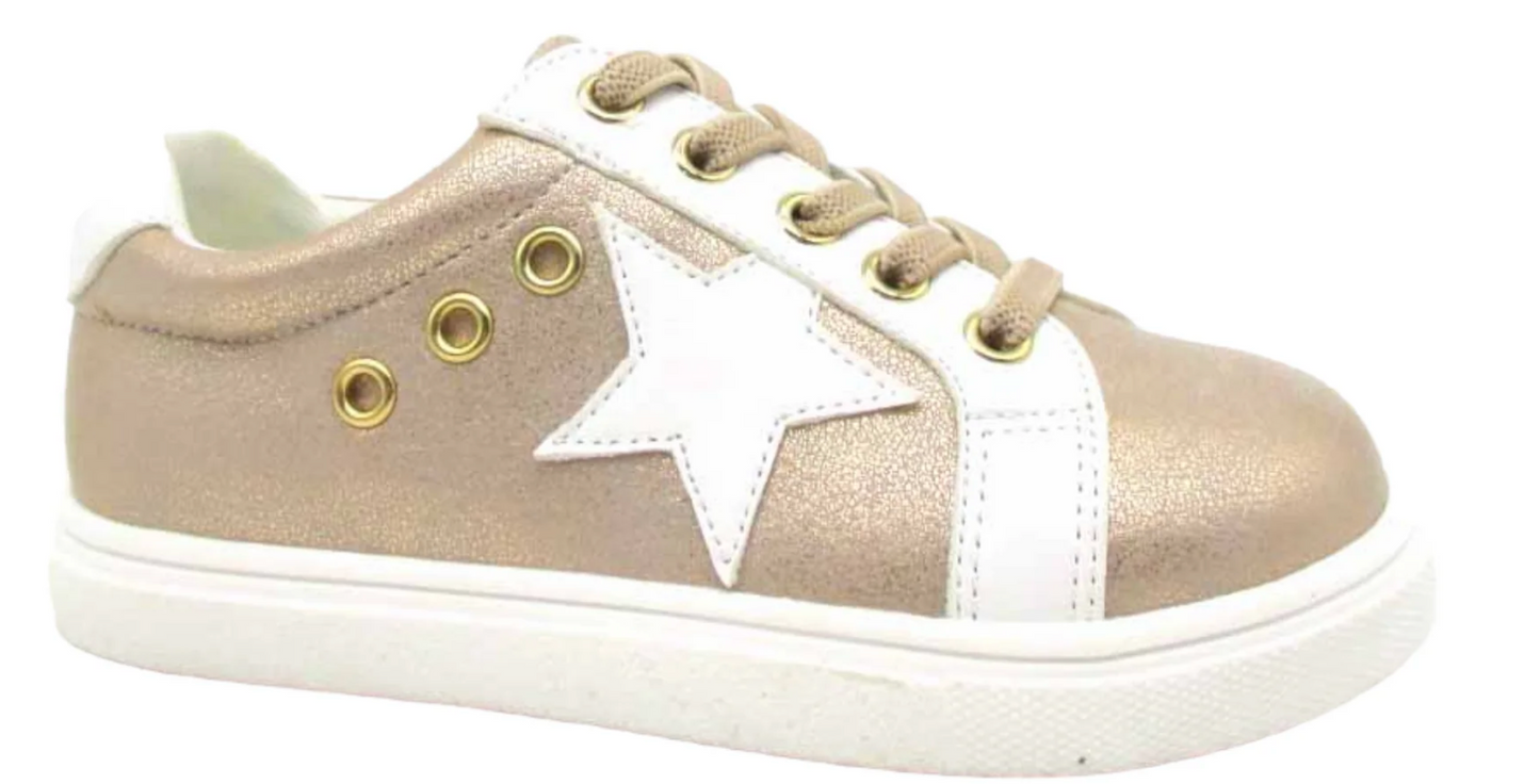 Lil Sparkle Rose Gold Sneakers