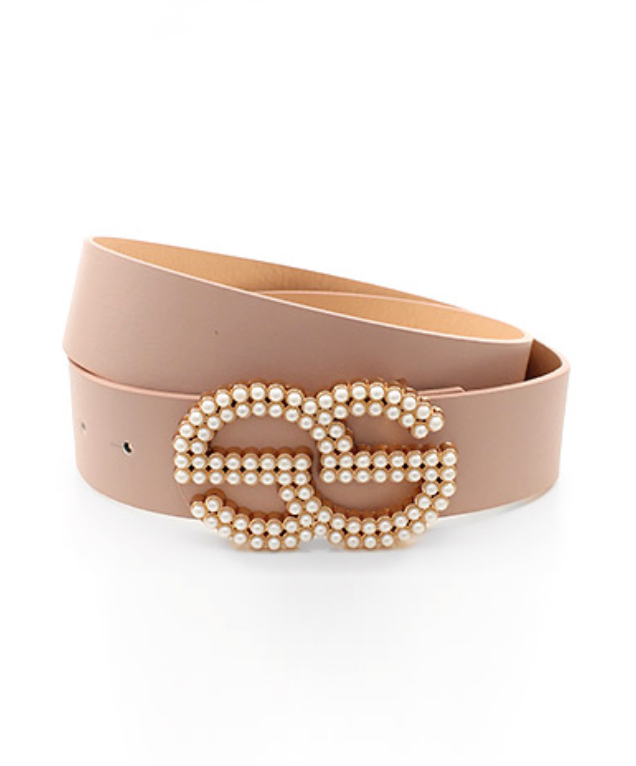 Blush Paved Pearl Belt