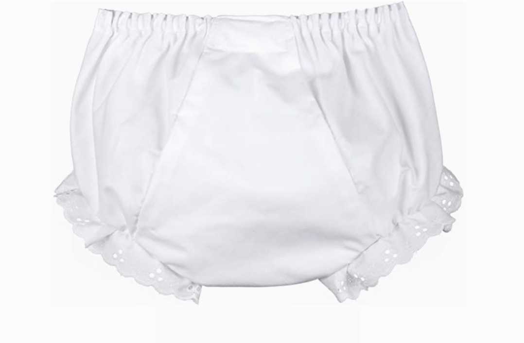 Double Seat White Eyelet Bloomers