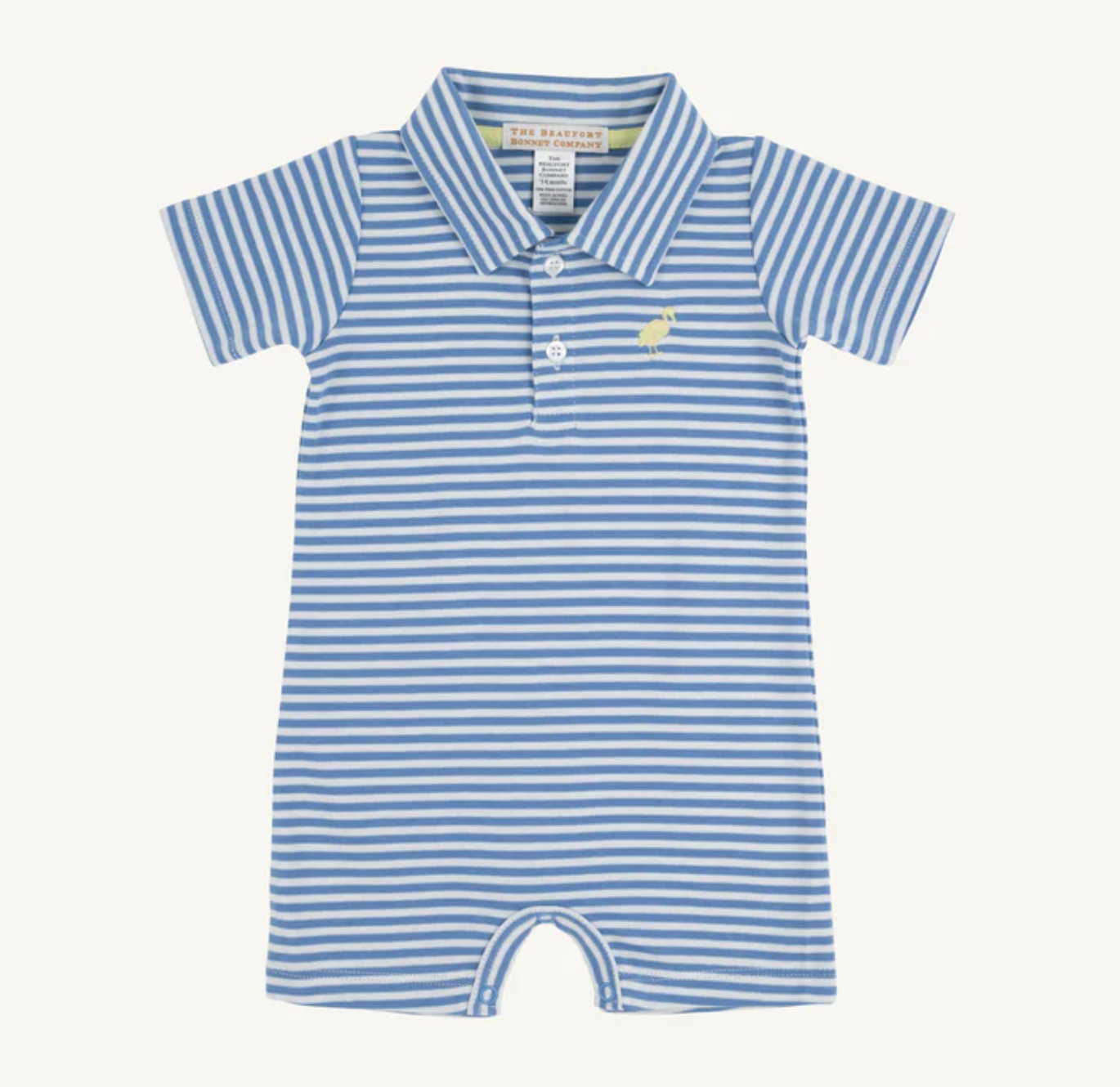 Barbados Blue Stripe Sir Propers Romper