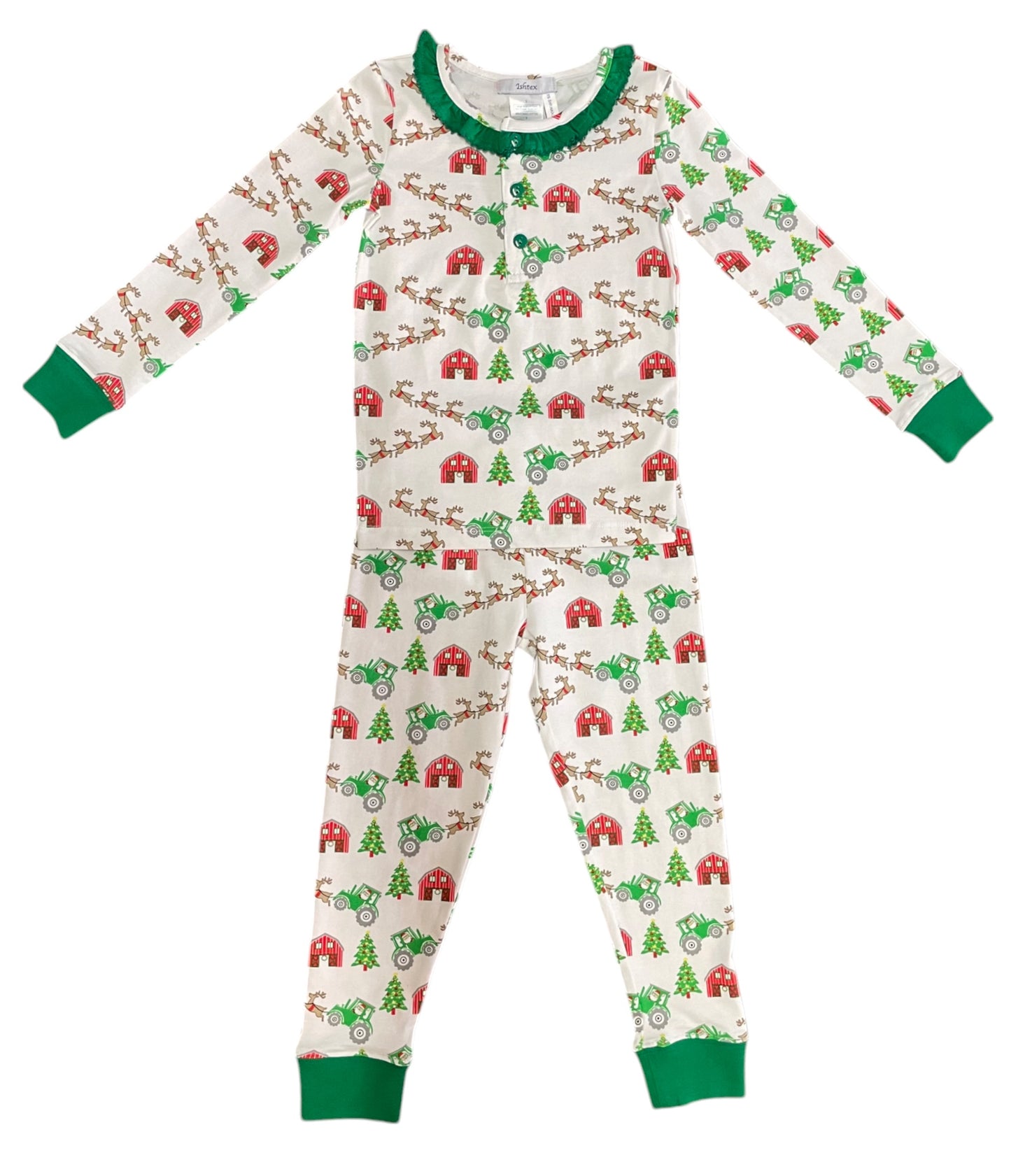 Christmas At The Farm Girl PJ Set
