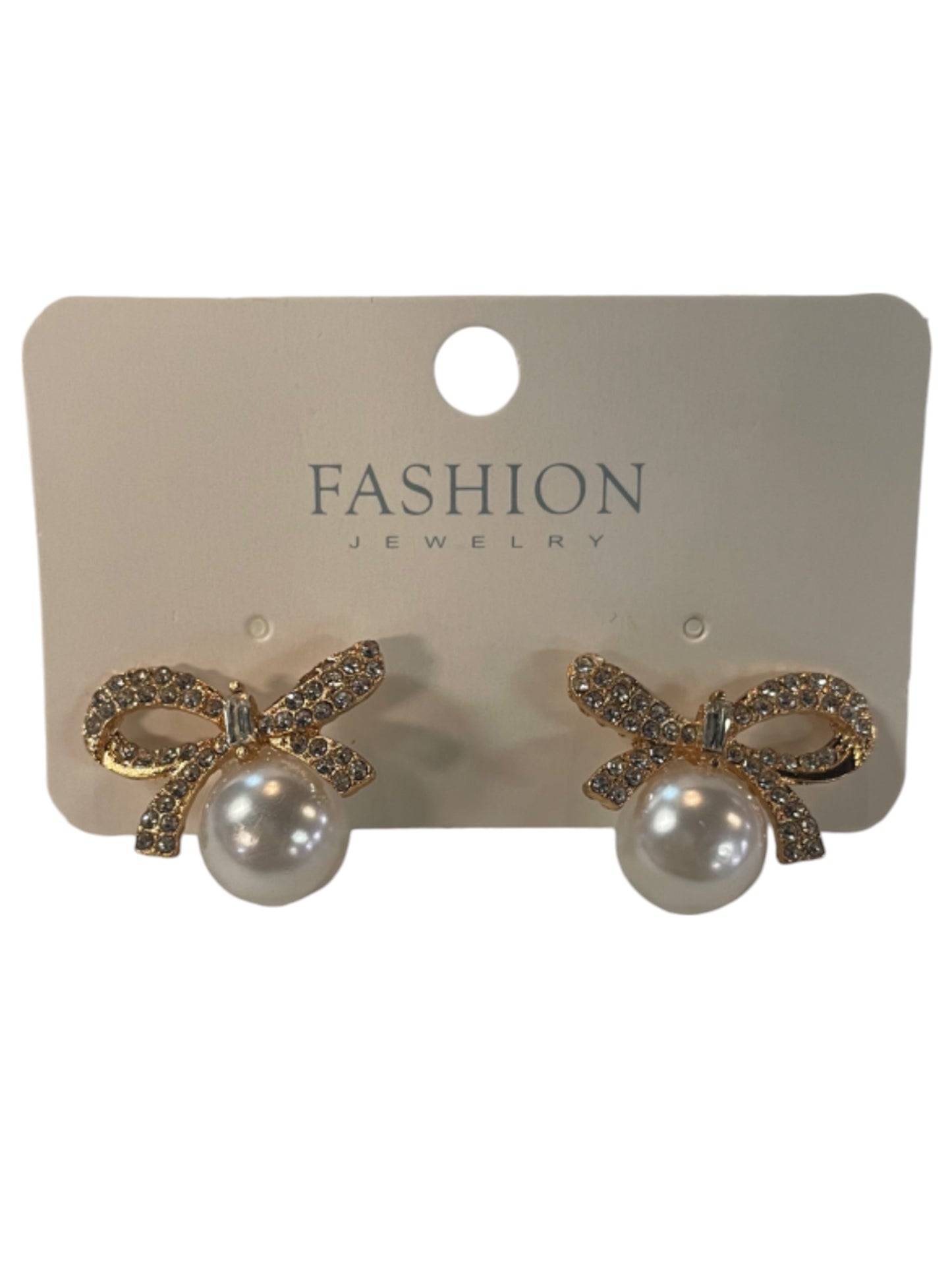 Bow Pearl Earrings