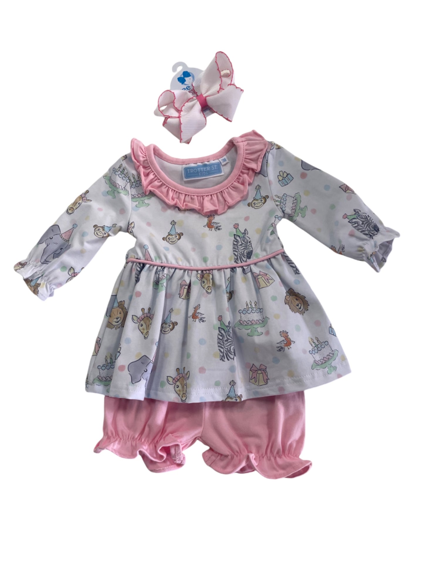 Party Animals Ruffle Bloomer Set
