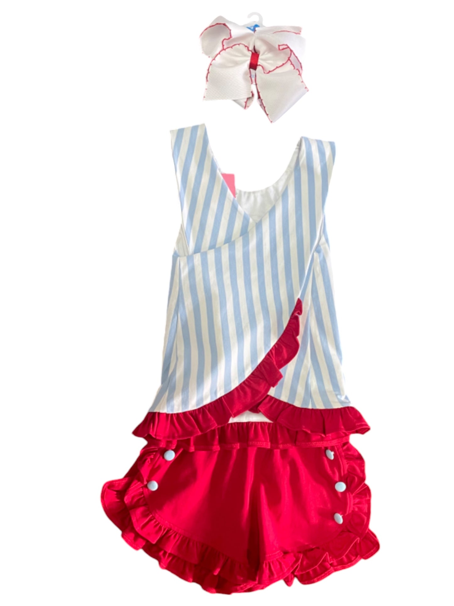 Baseball Bow Ruffle Set