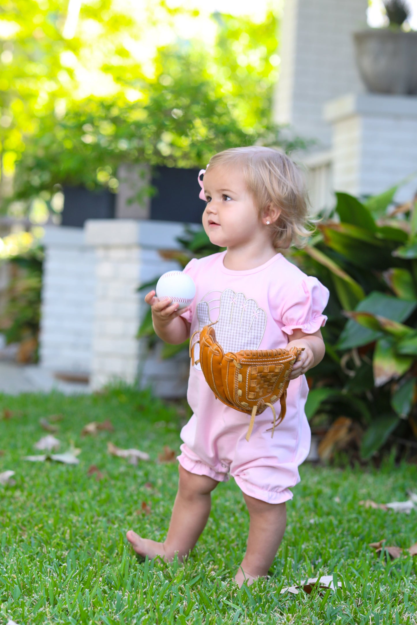Ruffle Baseball Romper