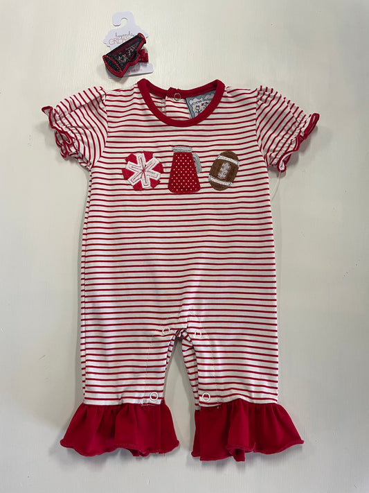 Girl Football Nights Romper
