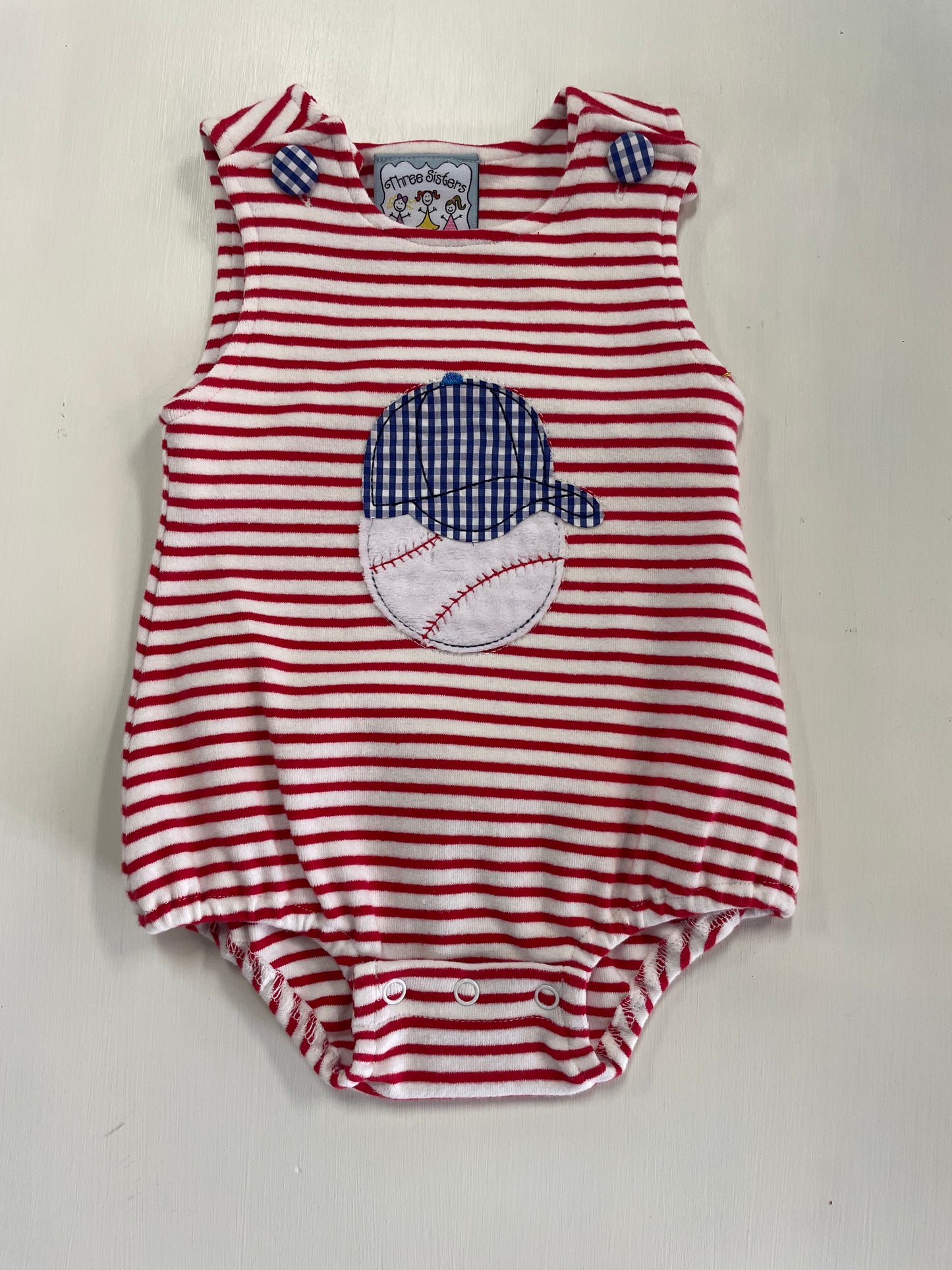 Baseball Boys Applique Bubble