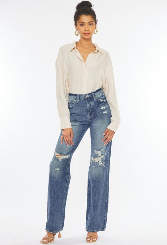 Lydia Ultra High Rise 90's Flare Jeans