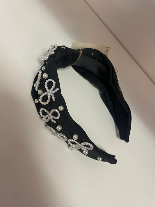 Black Bow Headband