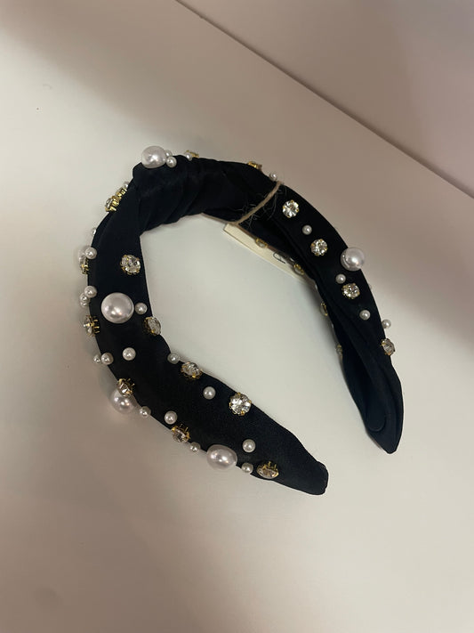Black Pearl & Jewel Headband