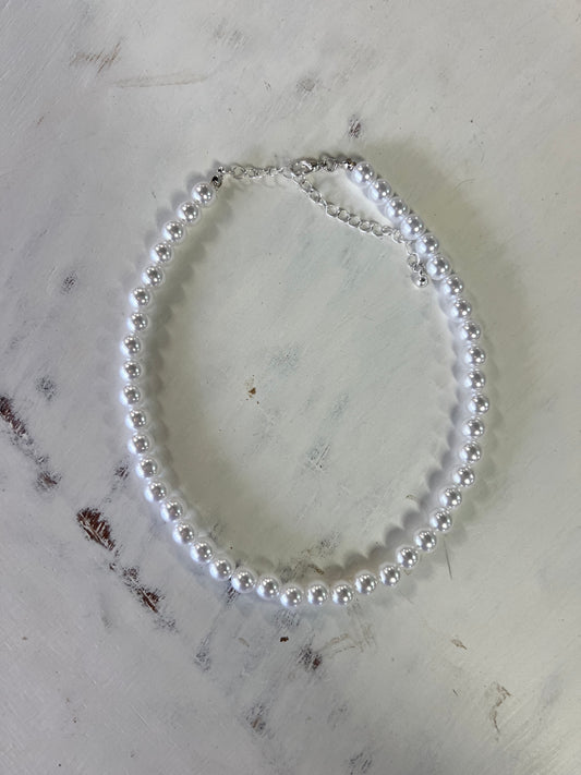 White Pearl Kids Necklace