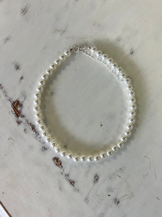 Cream Pearl Kids Necklace