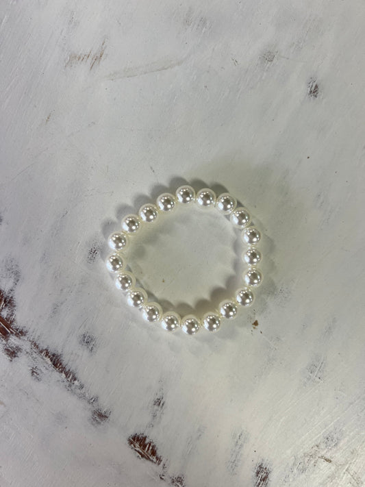 Cream Pearl Kids Bracelet