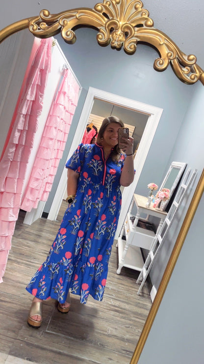 Royal Floral Dress