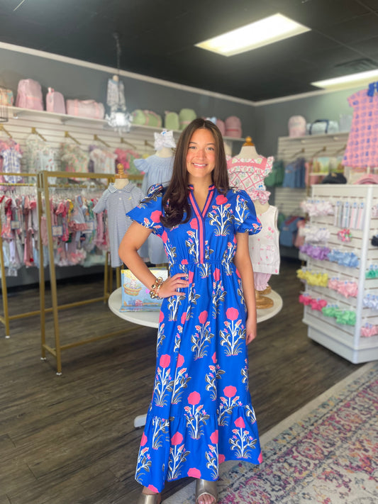 Royal Floral Dress