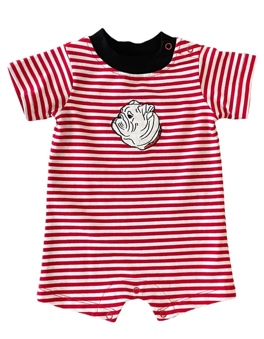 Stripe Bulldog Romper