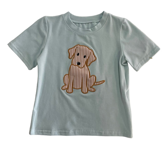 Green Stripe Dog Top