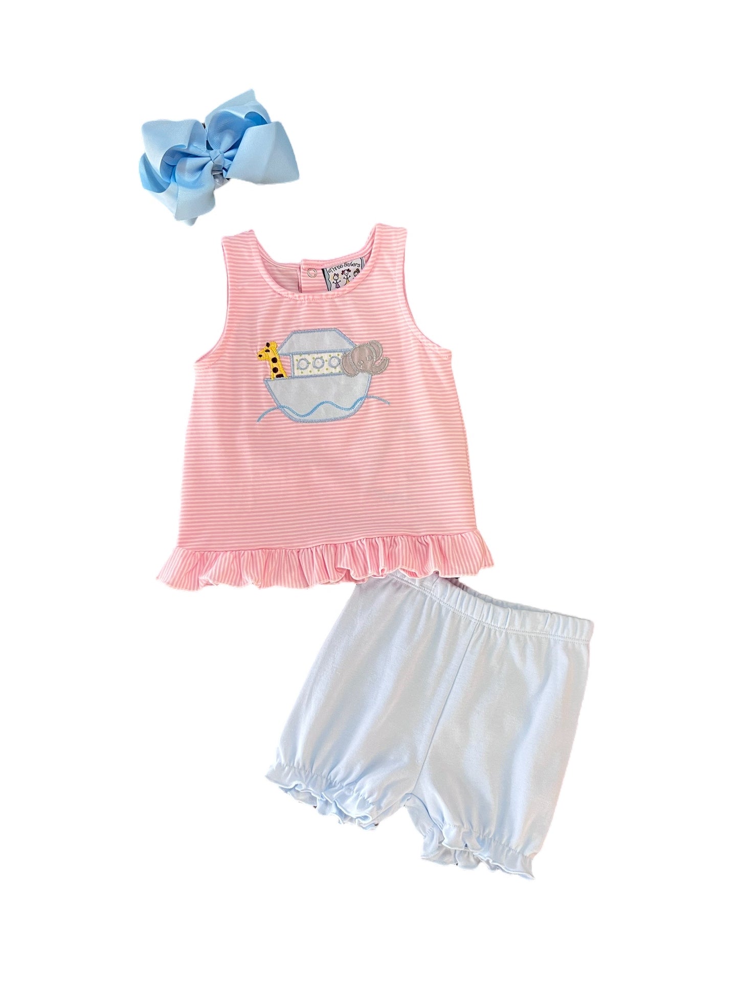 Girl's Noah's Ark Bloomer Set