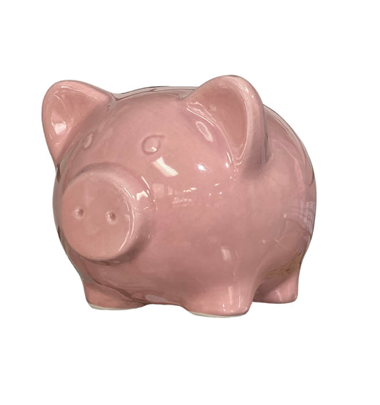 Pink Ceramic Piggy Bank