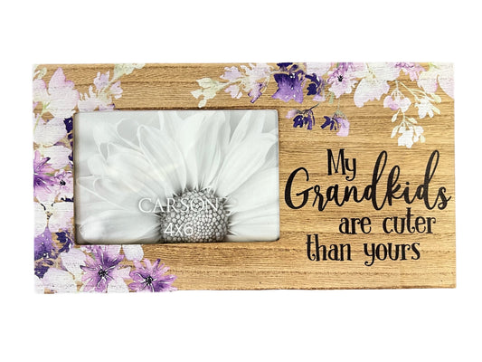 My Grandkids Are Cuter Wooden Frame
