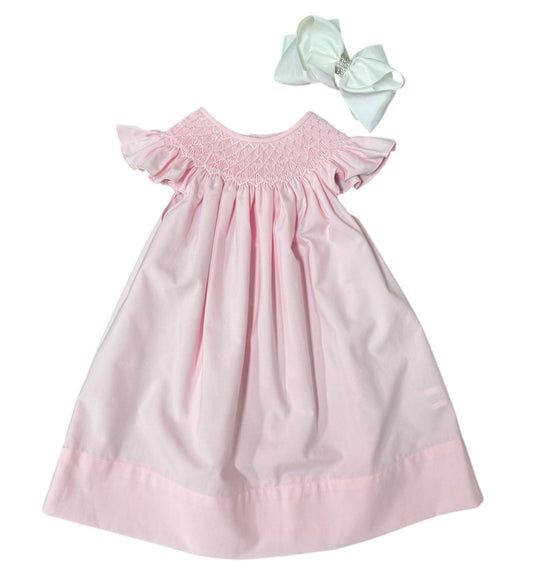 Catherine Pearl Pink Smocked Dress