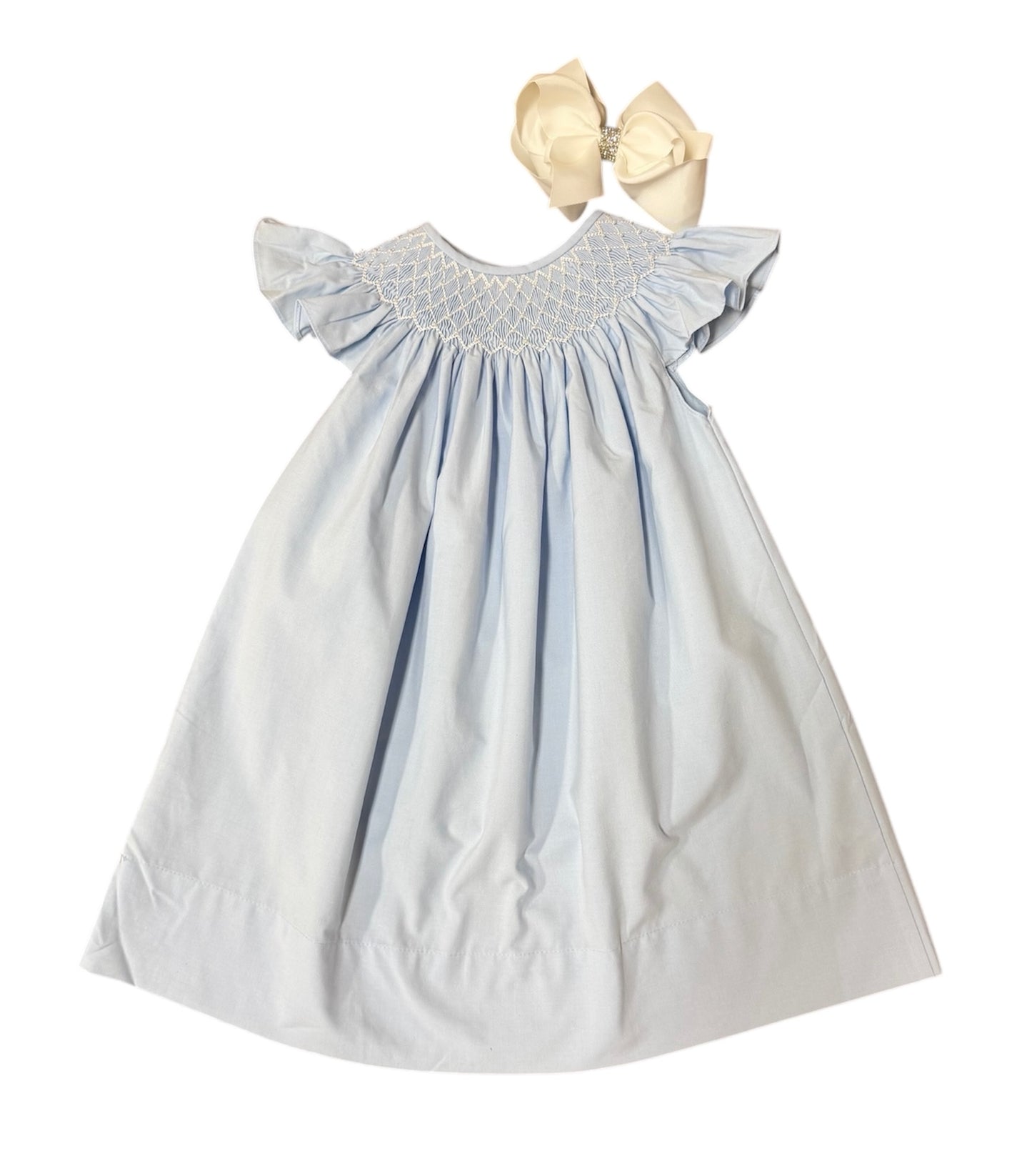 Blue Catherine Smocked Dress