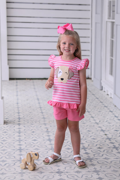 Puppy Flutter Short Set