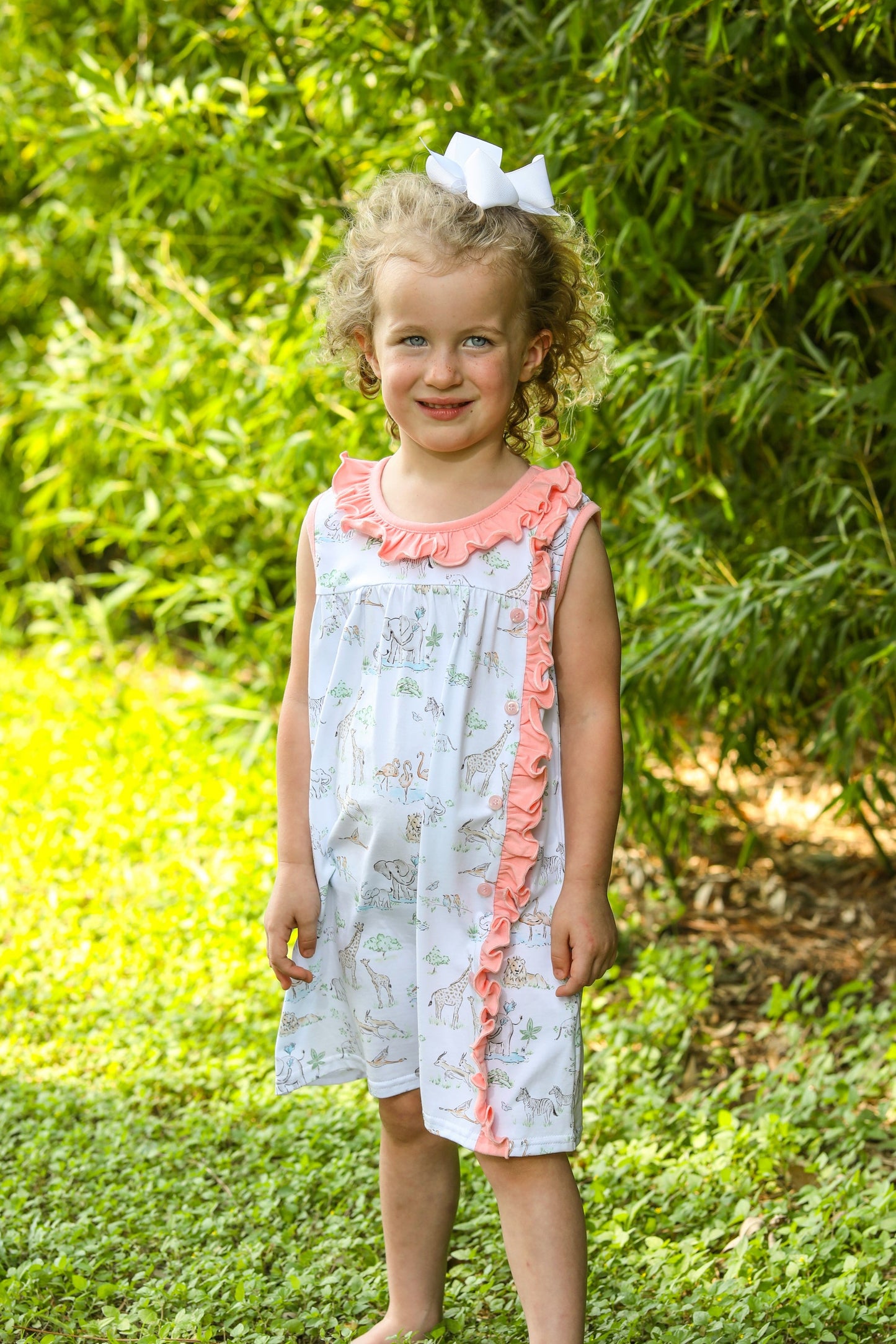 Safari Animals Ruffle Dress