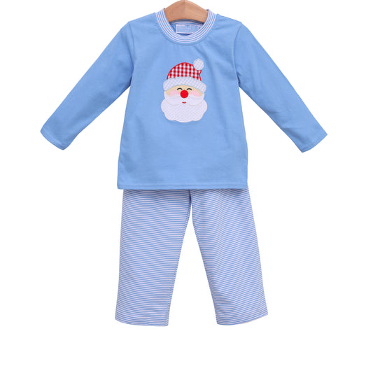 Santa Blue Pants Set