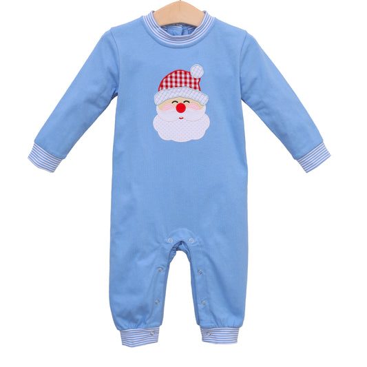 Blue Santa Romper