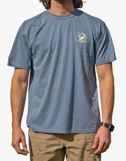 Raised Flags Blue Jean T-Shirt