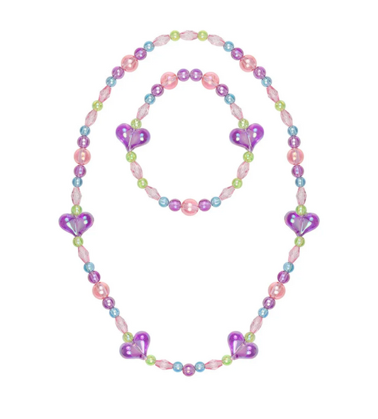My Heart Will Go On Necklace & Bracelet Set