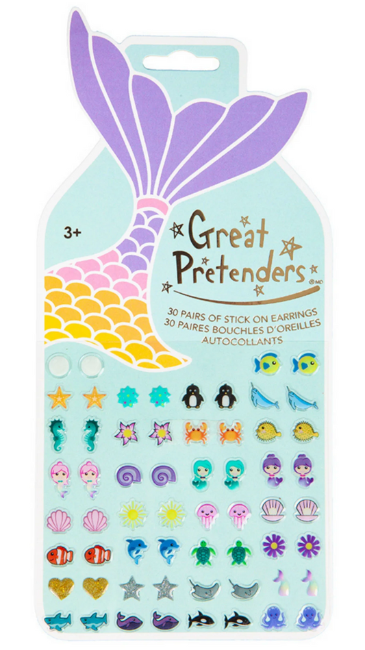 Mermaid Stick On Earrings