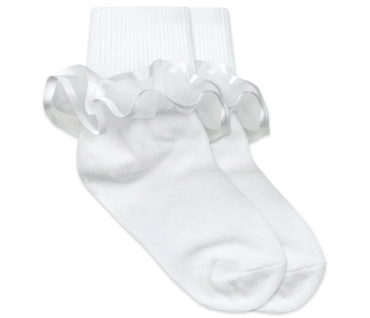 Frilly White Lace Socks