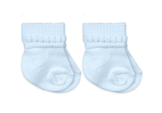 Blue Bubble Bootie Socks (2 Pack)
